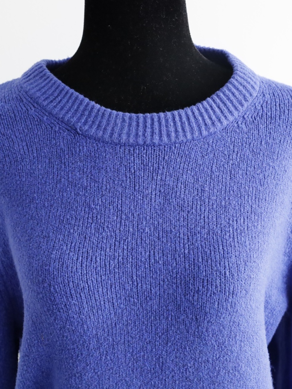 Gap Cash Like Crew Sweater Bright Cobalt Blue Soft Cozy - Picture 3 of 5